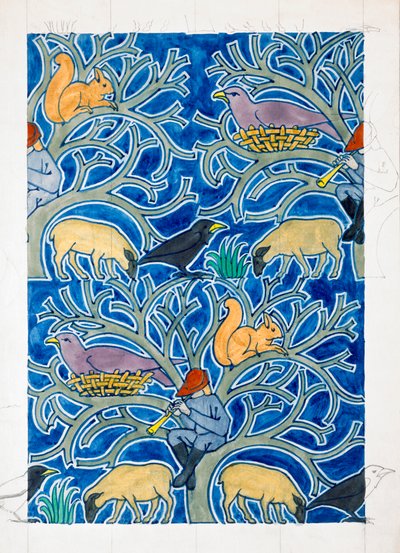Il Pifferaio Magico degli Animali da Charles Francis Annesley Voysey