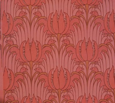 Carta da parati disegnata da Voysey, Vittoriana da Charles Francis Annesley Voysey
