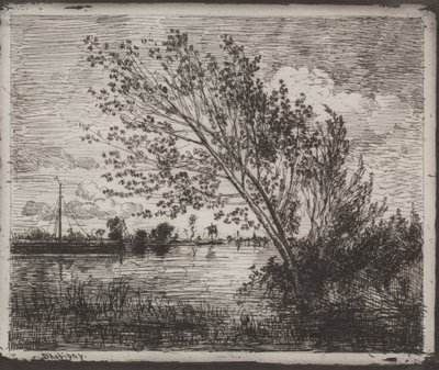 Un Gruppo di Ontani da Charles Francois Daubigny
