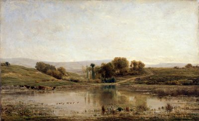 Uno stagno, 1858 da Charles Francois Daubigny