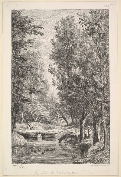 Un ruscello nella valle di Mondois da Charles Francois Daubigny