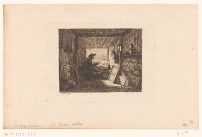 Atelier di un artista da Charles Francois Daubigny