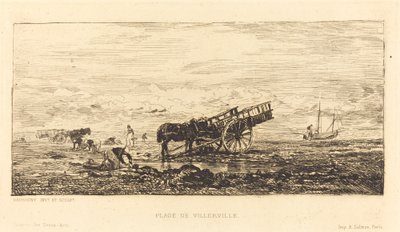 Spiaggia di Villerville da Charles Francois Daubigny