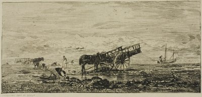Spiaggia a Villerville da Charles Francois Daubigny