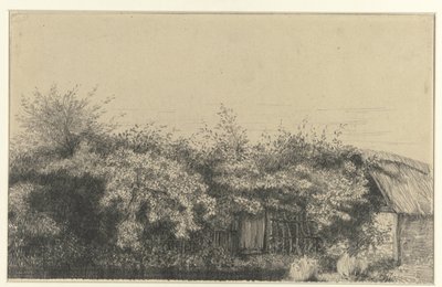 Fattoria coperta di vegetazione, Normandia da Charles Francois Daubigny