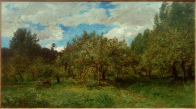 Frutteto francese durante la raccolta da Charles Francois Daubigny