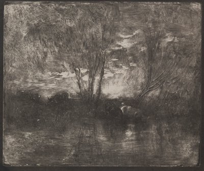 Mucche a un abbeveratoio da Charles Francois Daubigny
