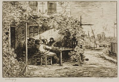 Colazione di partenza ad Asnières da Charles Francois Daubigny