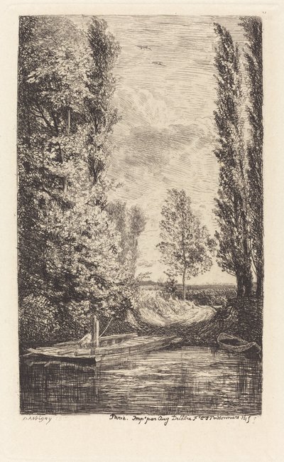 Traghetto (Le Bac) da Charles Francois Daubigny