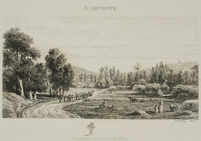 Come nascono le città (Matrimonio nel villaggio) da Charles Francois Daubigny