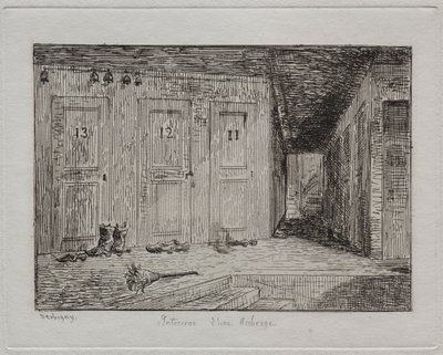 Interno di una locanda da Charles Francois Daubigny