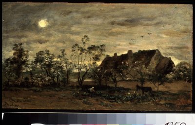 Sera a Honfleur da Charles Francois Daubigny