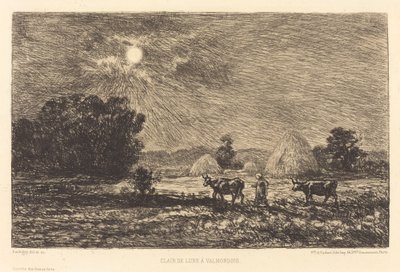 Chiaro di Luna a Valmondois da Charles Francois Daubigny