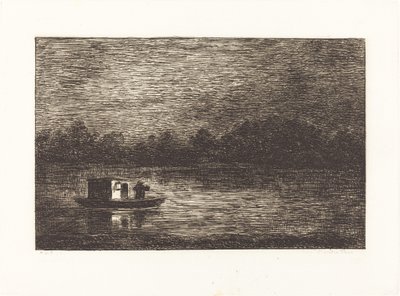 Viaggio Notturno, 2ª Tavola (Voyage de nuit) da Charles Francois Daubigny