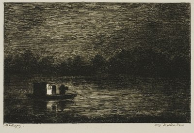 Viaggio Notturno (La Rete da Pesca) da Charles Francois Daubigny