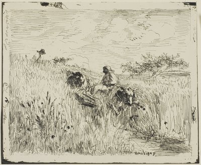 Sentiero attraverso il campo di grano da Charles Francois Daubigny