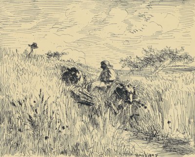 Sentier Dans Les Blés da Charles Francois Daubigny