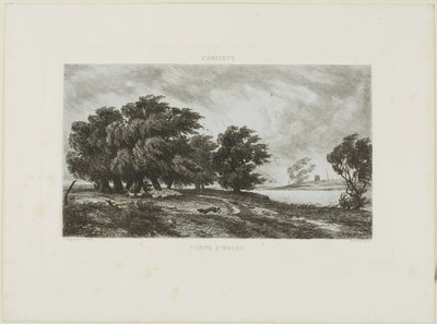 Tempo tempestoso da Charles Francois Daubigny