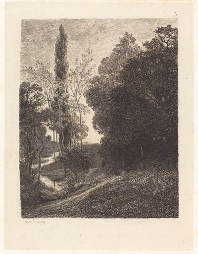 Le rive del Cousin da Charles Francois Daubigny