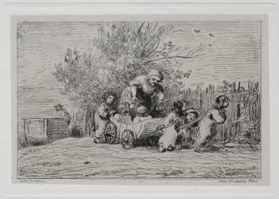 Il Viaggio in Barca: Eredità del Carro (I Bambini con il Carro) da Charles Francois Daubigny