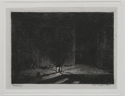 Il Viaggio in Barca: Interno di una Locanda Il Corridoio di una Locanda, 1861 da Charles Francois Daubigny