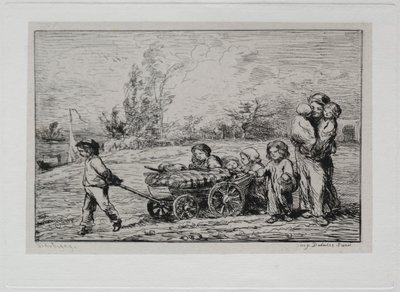 Il Viaggio in Barca: Trasferirsi su "Le Botin" (Gli Arredi della Nave) o Trasferirsi sulla Barca da Charles Francois Daubigny
