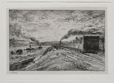 Il Viaggio in Barca: La Partenza (Il Ritorno) da Charles Francois Daubigny