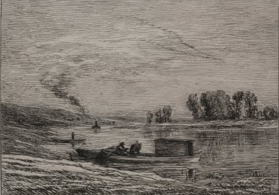 La Barca a Conflans, 1866 da Charles Francois Daubigny
