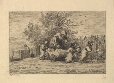 Gli eredi del carro, 1861 da Charles Francois Daubigny