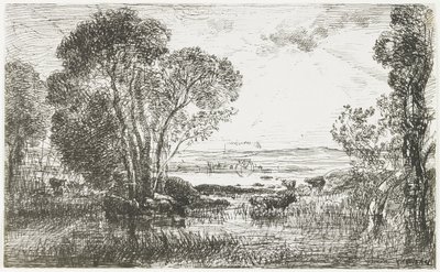 Il motore idraulico, 1862 da Charles Francois Daubigny