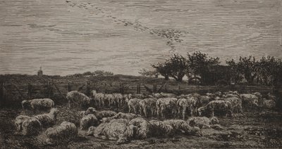 Il Grande Ovile, 1860 da Charles Francois Daubigny