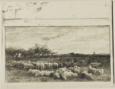 Il grande ovile da Charles Francois Daubigny