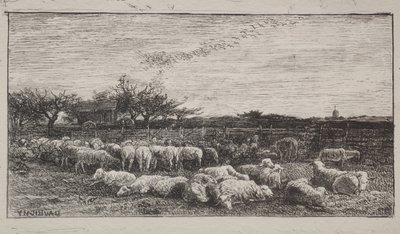 La Grande Piegatrice di Pecore da Charles Francois Daubigny