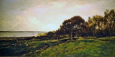 Il Pré des Graves a Villerville da Charles Francois Daubigny