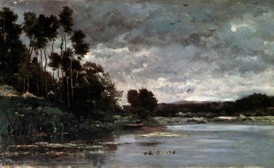 La riva del fiume, 1866 da Charles Francois Daubigny