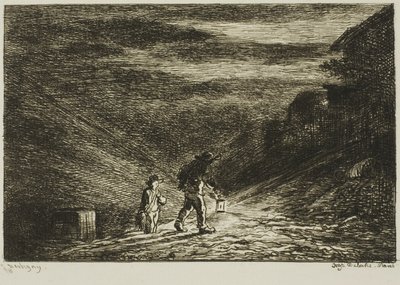 La ricerca di una locanda da Charles Francois Daubigny