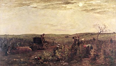 La vendemmia in Borgogna, 1863 da Charles Francois Daubigny
