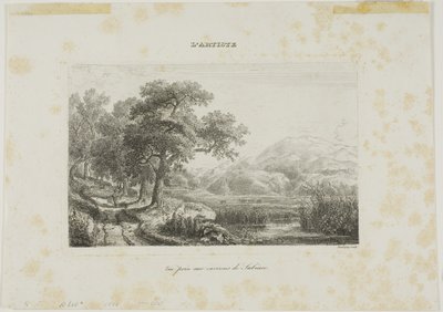 Veduta presa vicino a Subiaco da Charles Francois Daubigny