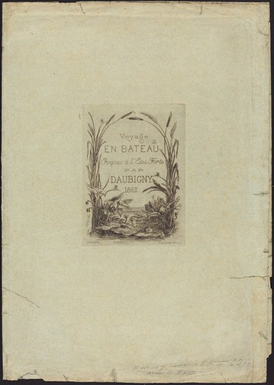 Copertina per "Voyage en bateau" da Charles Francois Daubigny