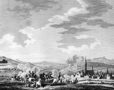 Rivoluzione francese: Battaglia di Neerwinden il 18 marzo da Charles Francois Gabriel Levachez