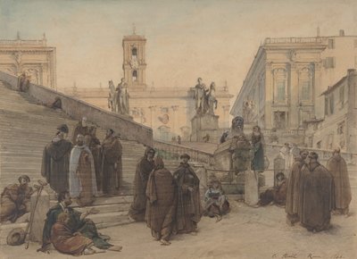 Il Campidoglio visto dalla Scalinata della Chiesa dell