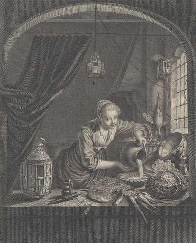Lattaia dopo il dipinto di G. Dou nel Gabinetto del Sig. Poullain da Charles François Adrien Macret