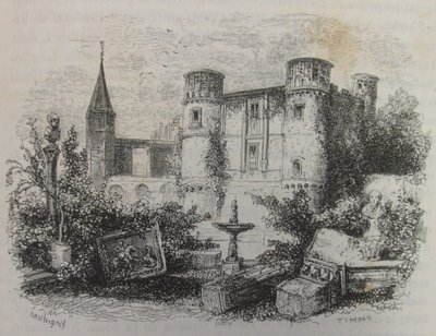 Il castello di Gaillon in rovina da Charles Francois Daubigny