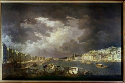Bordi della Saona a Lione. A sinistra attività commerciali da Charles François Nivard
