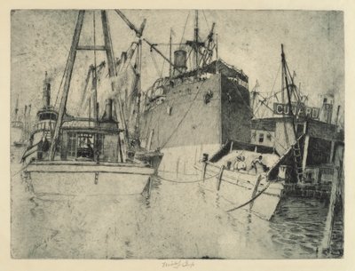 Docks di Chelsea, Caricamento della nave da Charles Frederick William Mielatz