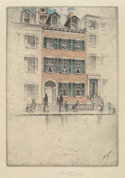 Casa di Ericsson, Beach Street, 1908 da Charles Frederick William Mielatz