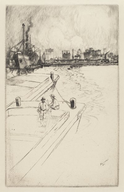 New York dal porto da Charles Frederick William Mielatz