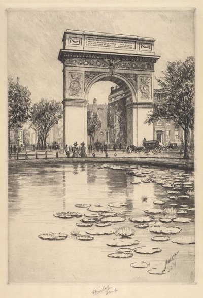 Arco di Washington da Charles Frederick William Mielatz