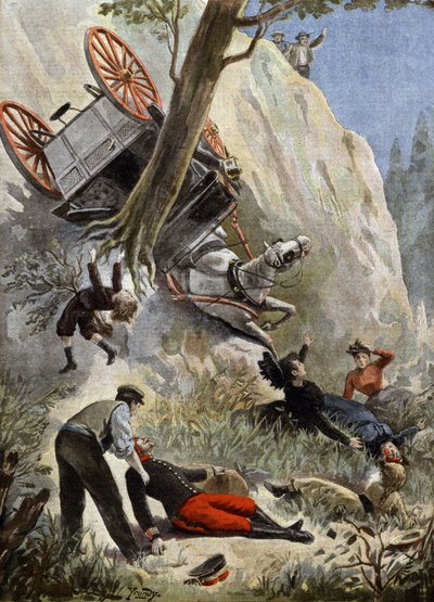 Morte del colonnello francese de Savignac da Charles Gaston Yrondy