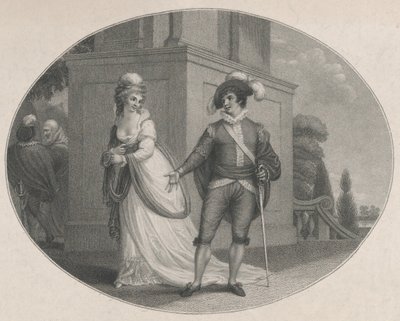 Beatrice e Benedick, Shakespeare, Molto rumore per nulla, Atto 4, Scena 1 da Charles Gauthier Playter